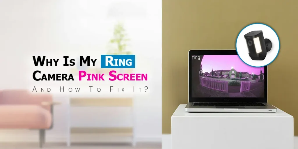 Ring Camera Pink Screen